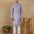 Violet linen fabric kurta payjama