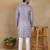 Violet linen fabric kurta payjama
