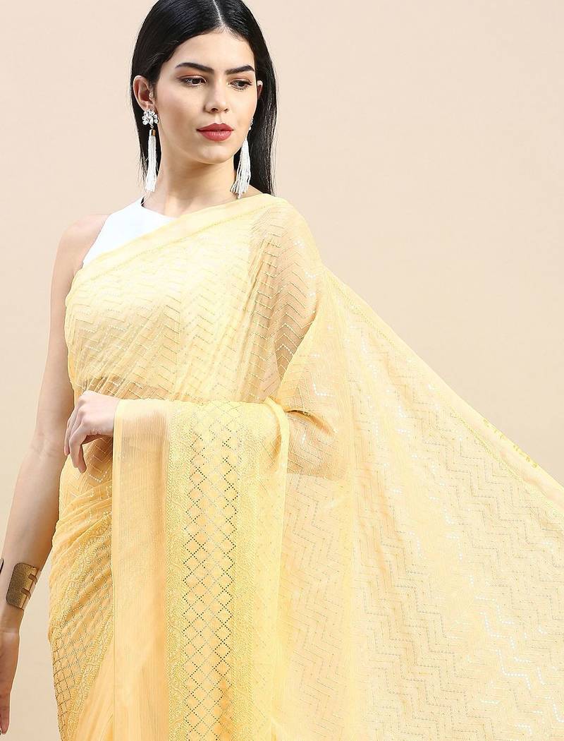 Embellished Sequinned Saree