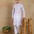 Lavender linen fabric printed ethnic looks kurta payjama for men