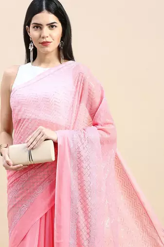 Embellished Sequinned Saree