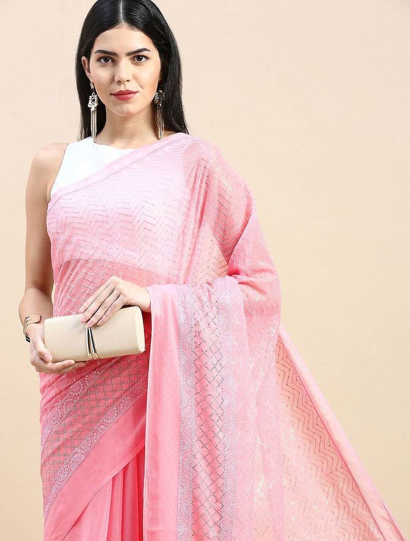 Embellished Sequinned Saree