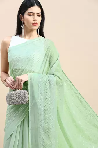 Embellished Sequinned Saree