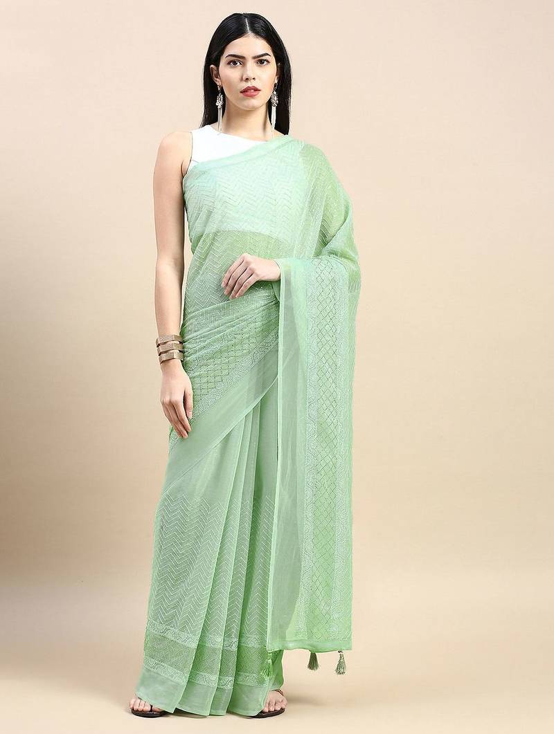 Embellished Sequinned Saree