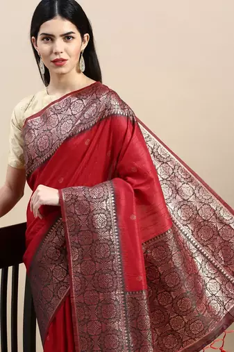 Woven Design Ethnic Motifs Zari Kanjeevaram Saree