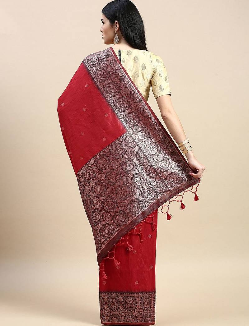 Woven Design Ethnic Motifs Zari Kanjeevaram Saree