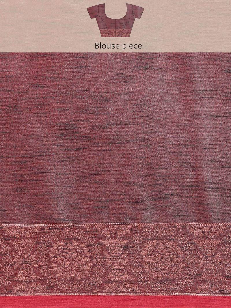 Woven Design Ethnic Motifs Zari Kanjeevaram Saree