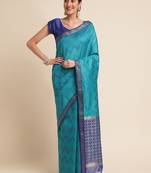 Geometric Printed Zari Leheriya Saree