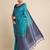 Geometric Printed Zari Leheriya Saree