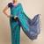 Geometric Printed Zari Leheriya Saree