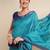 Geometric Printed Zari Leheriya Saree