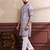 Lavender color smart printed ethnic kurta payjama for ceremonial looks