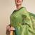 Geometric Printed Zari Leheriya Saree