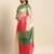 Colourblocked Silk Blend Tussar Saree