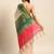 Colourblocked Silk Blend Tussar Saree