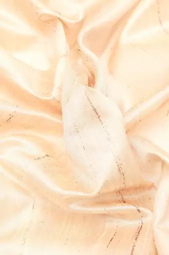 Colourblocked Silk Blend Tussar Saree