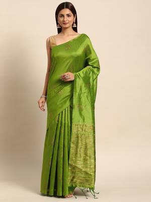Zari Silk Blend Kovai Saree 2