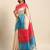 Colourblocked Silk Blend Tussar Saree