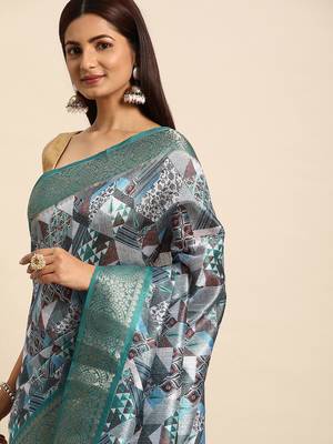 Zari Silk Cotton Sambalpuri Saree 1