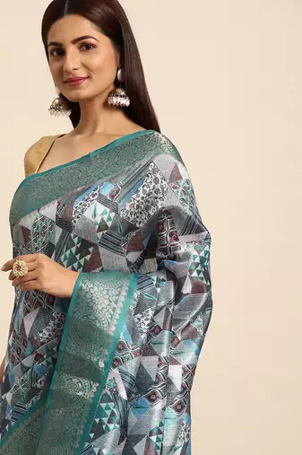 Zari Silk Cotton Sambalpuri Saree