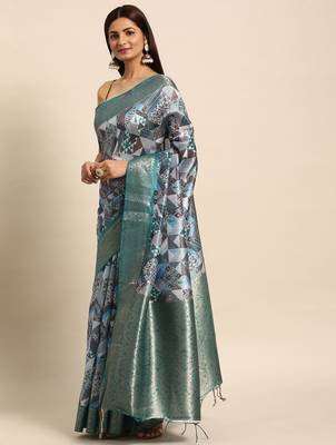 Zari Silk Cotton Sambalpuri Saree 2