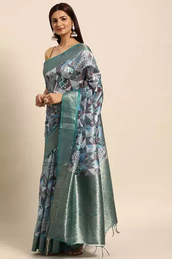 Zari Silk Cotton Sambalpuri Saree