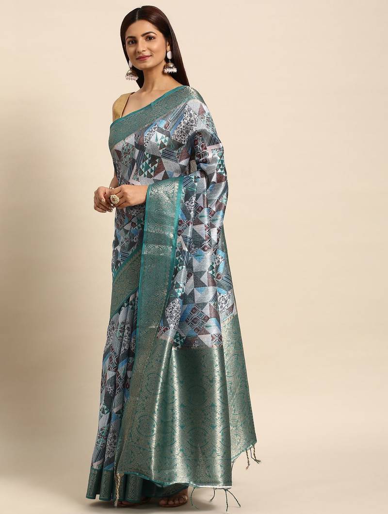 Zari Silk Cotton Sambalpuri Saree