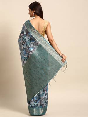 Zari Silk Cotton Sambalpuri Saree 3