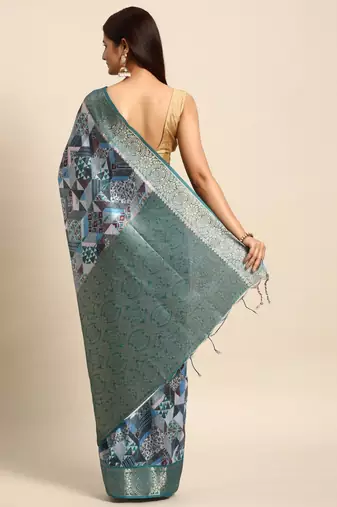Zari Silk Cotton Sambalpuri Saree