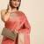 Striped Zari Linen Blend Baluchari Saree