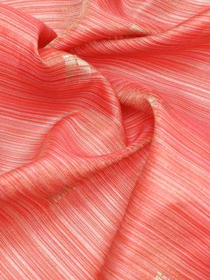 Striped Zari Linen Blend Baluchari Saree 6