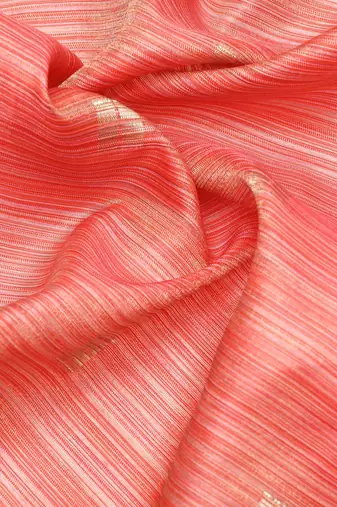 Striped Zari Linen Blend Baluchari Saree