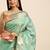 Striped Zari Linen Blend Baluchari Saree