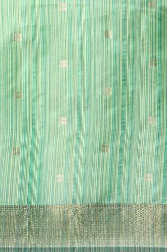 Striped Zari Linen Blend Baluchari Saree