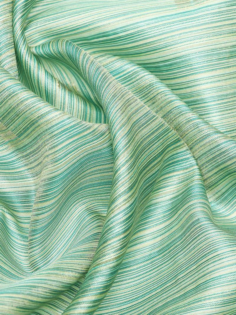 Striped Zari Linen Blend Baluchari Saree