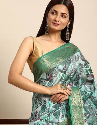 Zari Silk Cotton Sambalpuri Saree 1