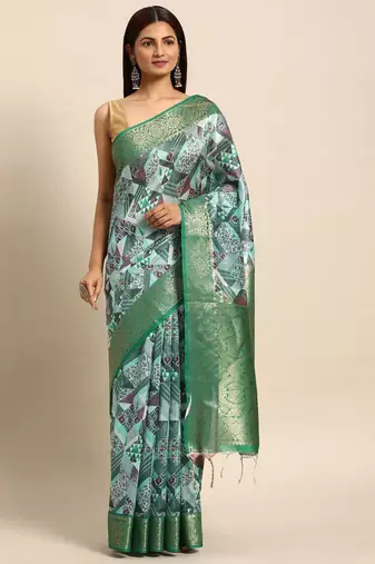 Zari Silk Cotton Sambalpuri Saree