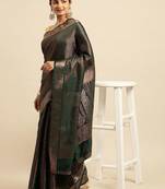 Ethic Motifs Zari Kanjeevaram Saree