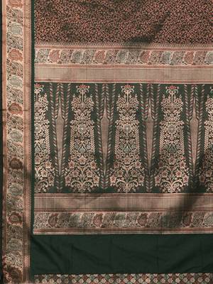 Ethic Motifs Zari Kanjeevaram Saree 5