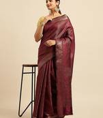 Ethic Motifs Zari Kanjeevaram Saree