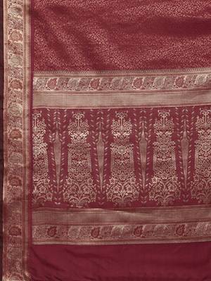 Ethic Motifs Zari Kanjeevaram Saree 5