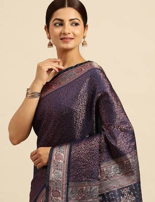 Ethnic Motifs Zari Kanjeevaram Saree 2