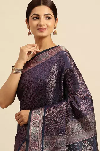 Ethnic Motifs Zari Kanjeevaram Saree