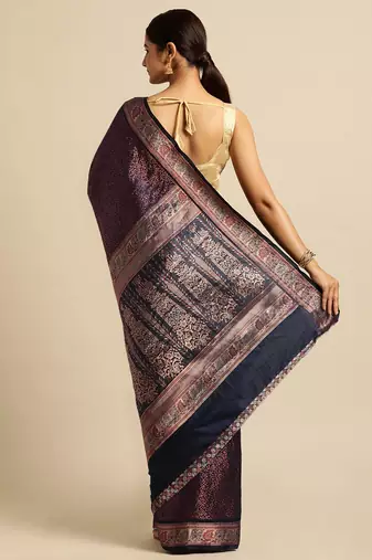 Ethnic Motifs Zari Kanjeevaram Saree
