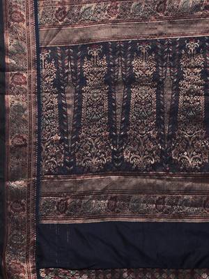 Ethnic Motifs Zari Kanjeevaram Saree 5