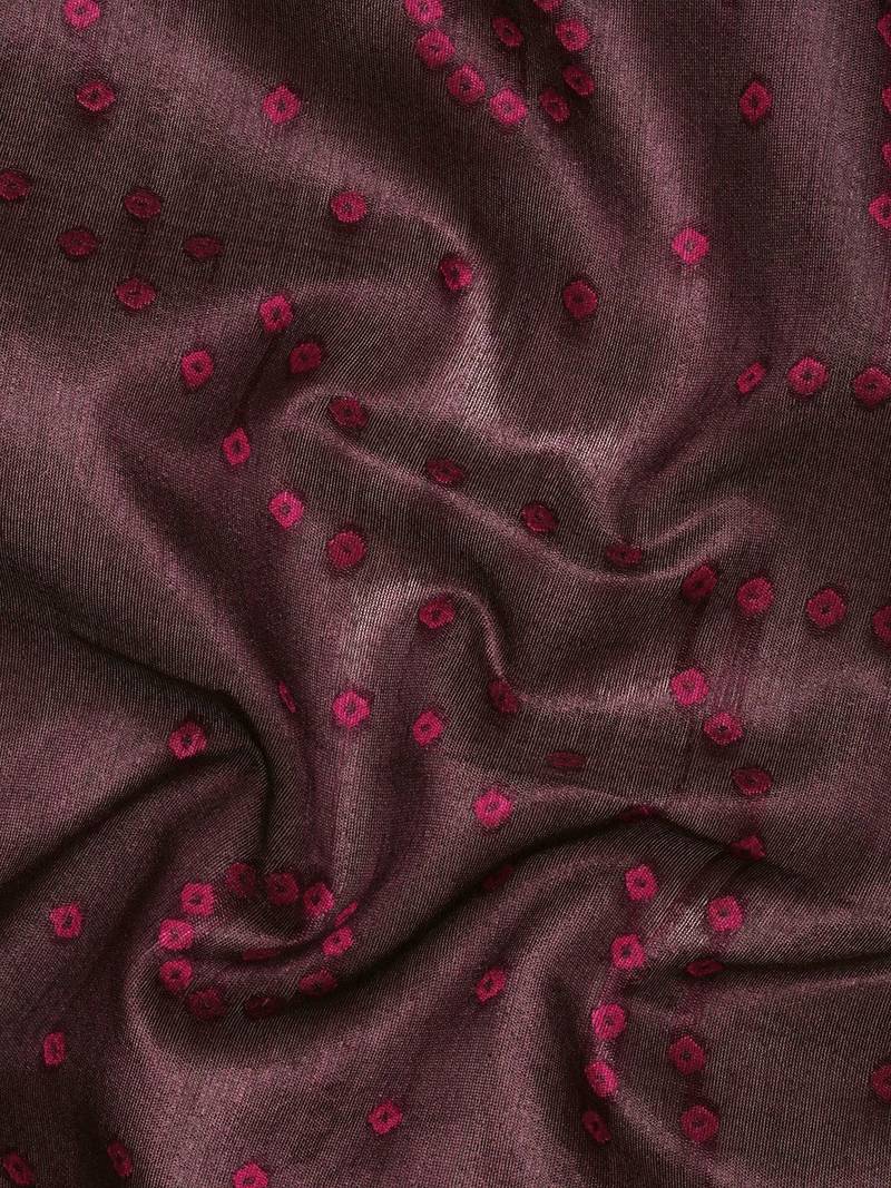Bandhani Zari Silk Cotton Paithani Saree