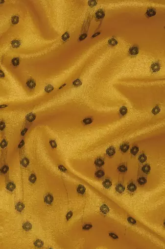 Bandhani Zari Silk Cotton Paithani Saree