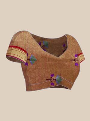 Bandhani Zari Silk Cotton Paithani Saree 7