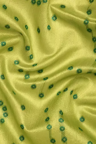Bandhani Zari Silk Cotton Paithani Saree