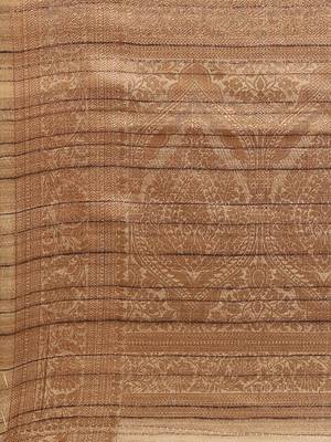 Floral Zari Jute Cotton Baluchari Saree 5